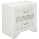 Modern Miranda 2-Drawer Nightstand Tray White