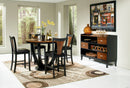 Boyer Round Counter Height Table Amber And Black