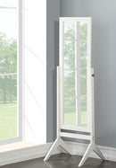 Rectangular Free Standing Floor Cheval Mirror White