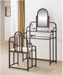 2-Piece Vanity Set Tan And Bronze