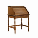 Palmetto Warm Honey Roll Top Secretary Desk