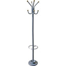 ORE International 72" Coat Rack with Umbrella Holder, Silver