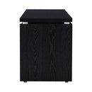 Russell Computer Desk With Keyboard Tray Black Oak