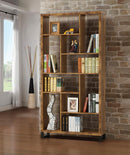 10-Shelf Bookcase Antique Nutmeg