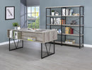 Analiese Industrial Antique Grey Driftwood Writing Desk