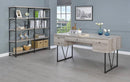 Analiese Industrial Antique Grey Driftwood Writing Desk