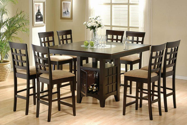 9 piece Clanton Storage Counter Height Table and stool Set