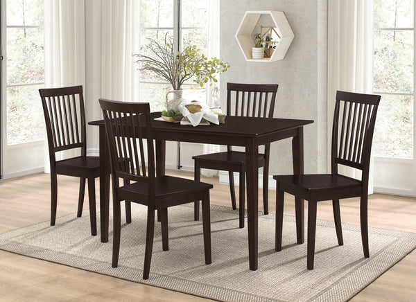 Oakdale Casual Cappuccino Five-Piece Dining Set