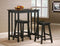 Dina 3pc Breakfast Table Set By Crown Mark Furniture
