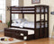 Kensington Twin Over Twin Bunk Bed With Trundle Cappuccino