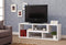 Convertible TV Console And Bookcase White