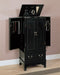 5-Drawer Contemporary Jewelry Armoire Black