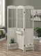 3-Panel Folding Screen With Planter Boxes Antique White
