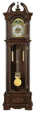 Grandfather Clock With Chime Golden Brown