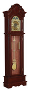 Grandfather Clock Brown Red And Clear