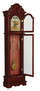 Grandfather Clock Brown Red And Clear