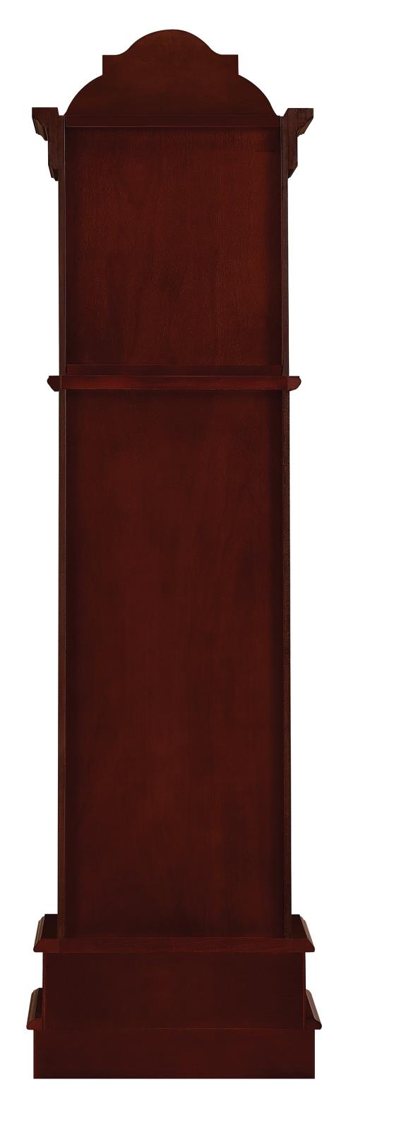 Grandfather Clock Brown Red And Clear