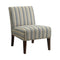 Upholstered Blue Leaf  Accent Chair Multi Color
