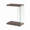 Accent Table Weathered Grey And Clear