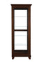 5-Shelf Curio Cabinet Chestnut And Clear