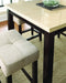 Aberdeen 5 Piece Counter Dining Set in Ivory Marble