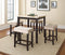 Aberdeen 5 Piece Counter Dining Set in Ivory Marble